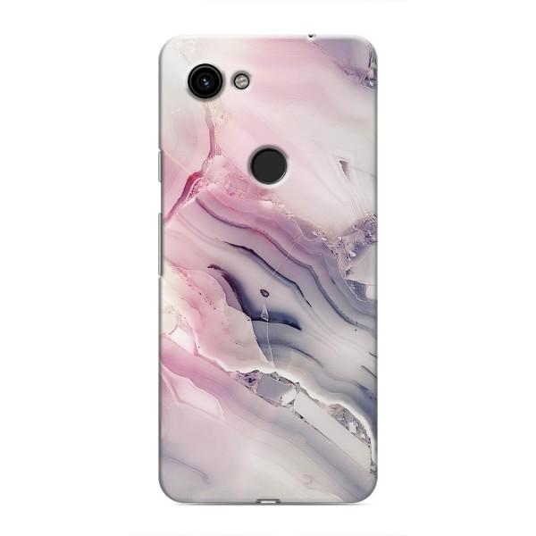 Мраморный чехол на Google Pixel 3a XL (VPrint) – Пурпурный Мрамор