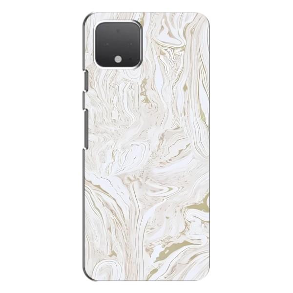 Мраморный чехол на Google Pixel 4 (VPrint) – Белый мрамор