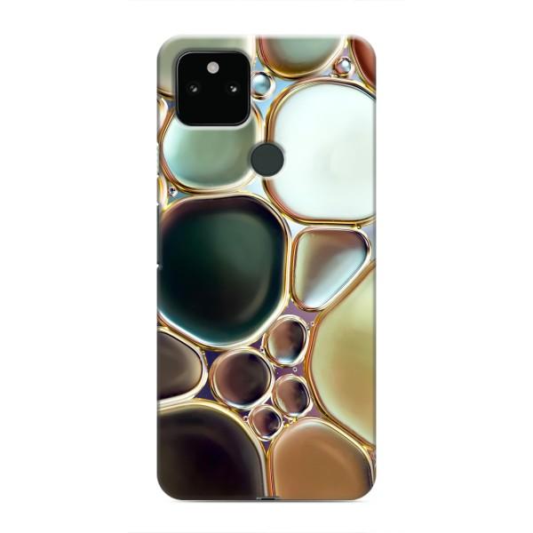 Мраморный чехол на Google Pixel 4a 5G (VPrint) – Радужный Мрамор