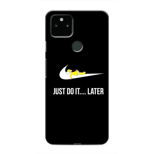 Чехол с логотипом Найк на Google Pixel 5 – Nike just do it