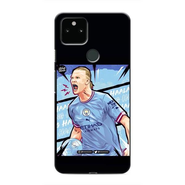 Чехлы с футболистом Ерлинг Холанд для Google Pixel 5a 5G (AlphaPrint) – гол Эрлинг Холланд