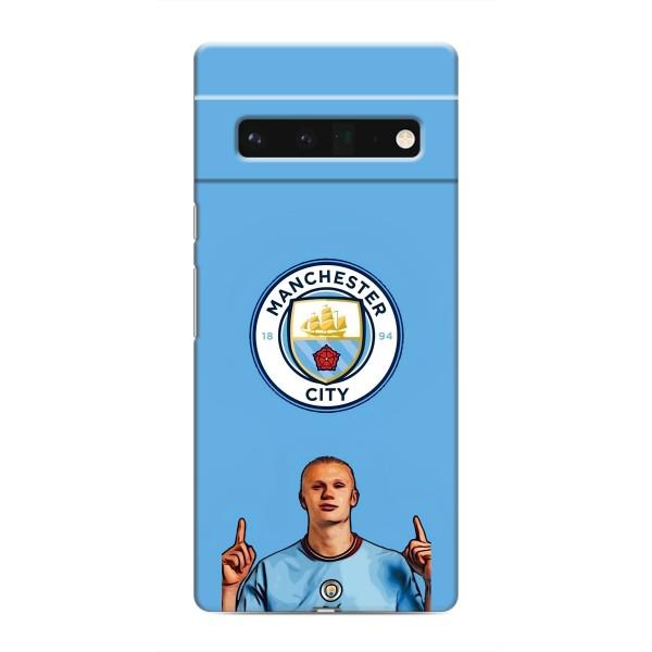 Чехлы с футболистом Ерлинг Холанд для Google Pixel 6 Pro (AlphaPrint) – Холанд Манчестер Сити
