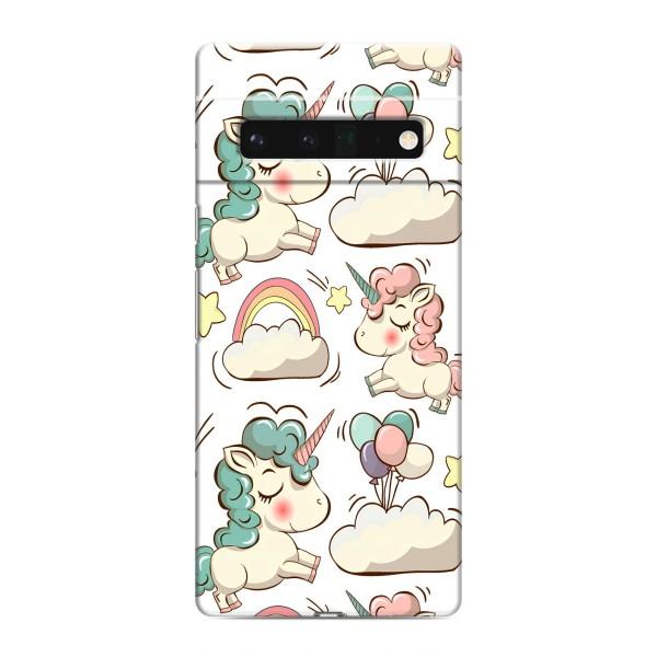 Чехол для Гугл Пиксель 6 Про - (Единорожки - Новинки) (AlphaPrint) – Единорожки