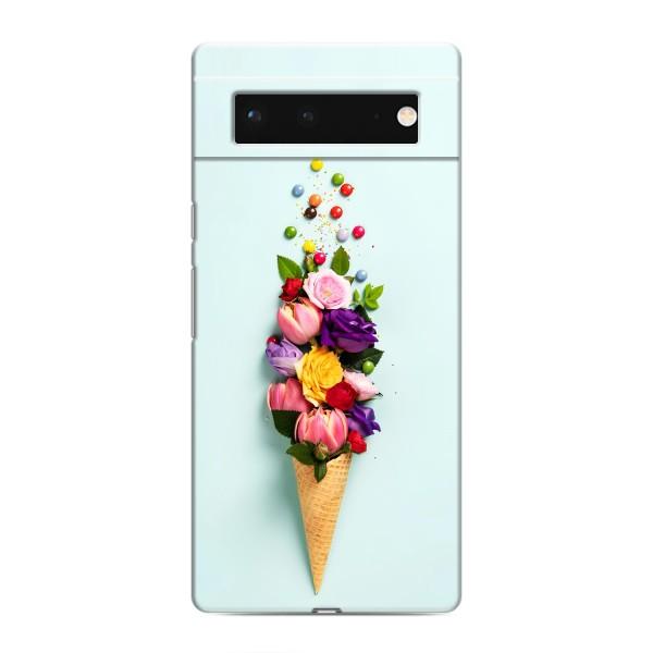 Чохли з тематикою "КВІТИ" на Google Pixel 6 – Квітка-морозиво