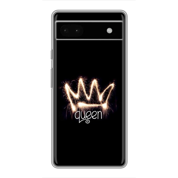 Чехол (Корона на чёрном фоне) для Гугул Пиксель 6а – Корона
