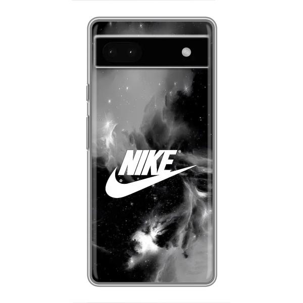 Чехол с логотипом Найк на Google Pixel 6a – Найк дымчатый