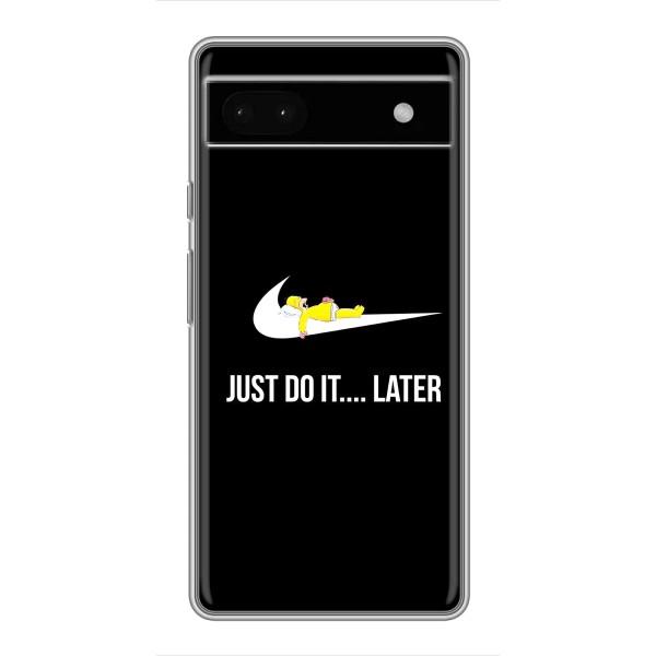 Чехол с логотипом Найк на Google Pixel 6a – Nike just do it