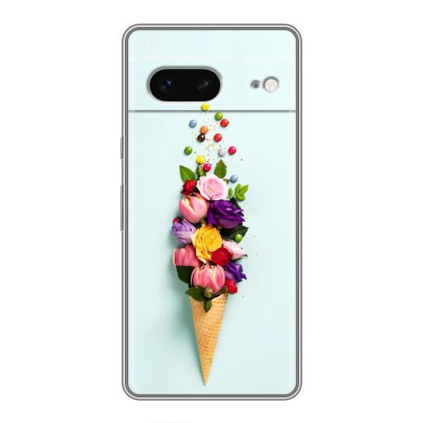 Чохли з тематикою "КВІТИ" на Google Pixel 7 – Квітка-морозиво