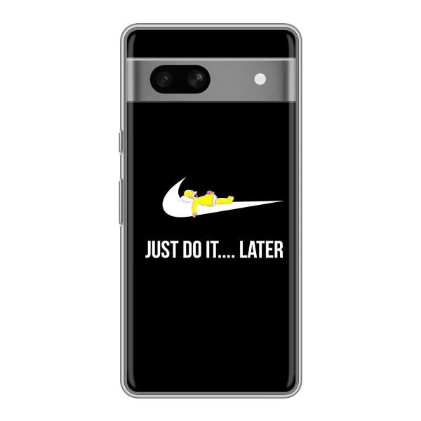 Чехол с логотипом Найк на Google Pixel 7A – Nike just do it