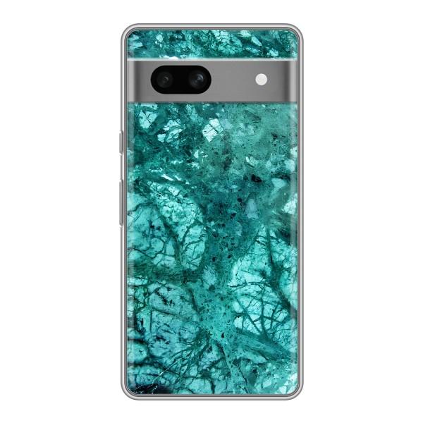 Мраморний чехол на Google Pixel 7A (VPrint) – Зелений мрамор