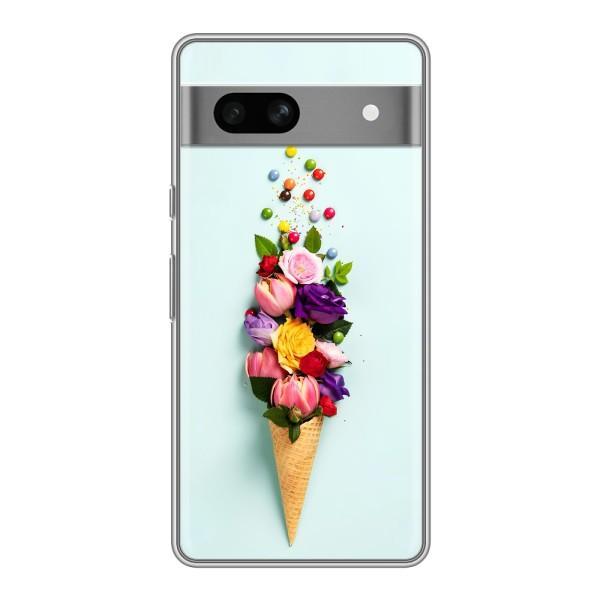 Чохли з тематикою "КВІТИ" на Google Pixel 7A – Квітка-морозиво