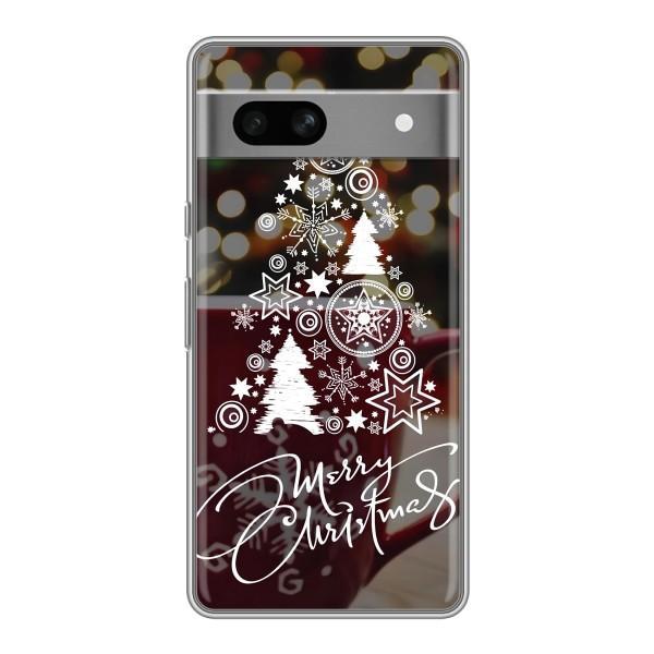 Рождественские Чехлы для Google Pixel 7A (VPrint) – Елочка узорная