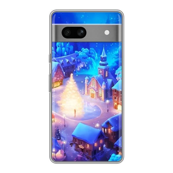 Рождественские Чехлы для Google Pixel 7A (VPrint) – Рождественский город