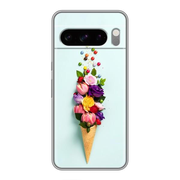Чохли з тематикою "КВІТИ" на Google Pixel 8 Pro – Квітка-морозиво