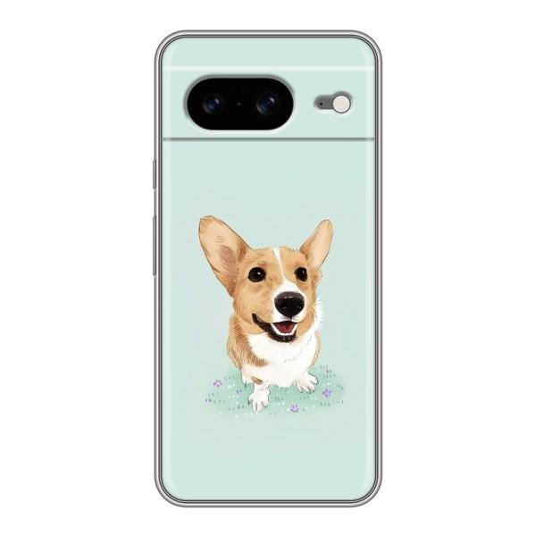 Чехлы с собаками для Google Pixel 8 (VPrint) – Корги