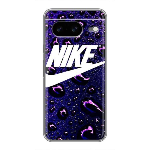 Чехол с логотипом Найк на Google Pixel 8 – Найк на фиолетовом