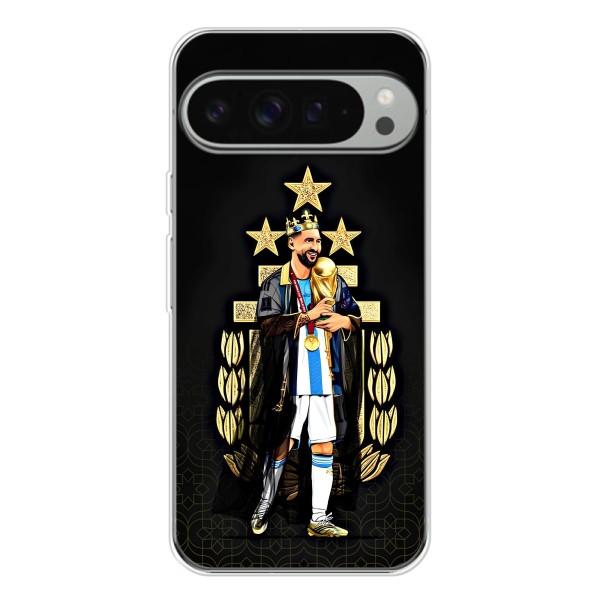Чехлы для Google Pixel 9 Pro XL (Leo чемпион) (AlphaPrint) – Месси Король