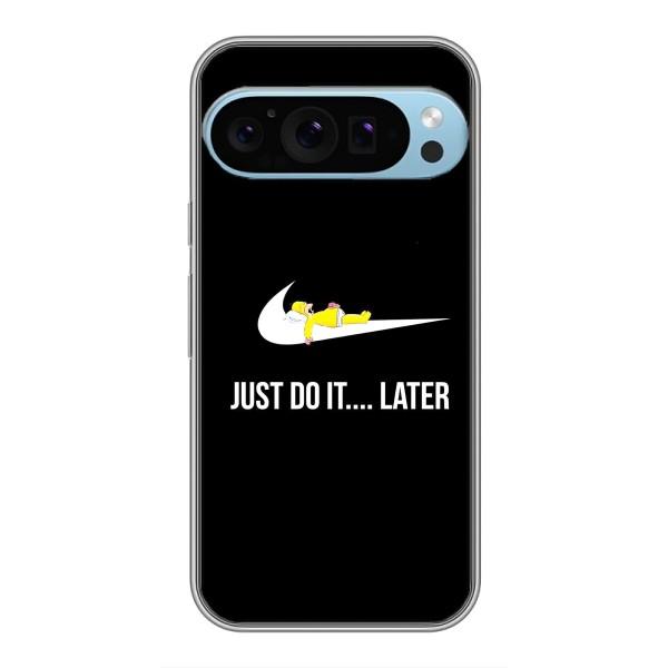 Чехол с логотипом Найк на Google Pixel 9 Pro – Nike just do it