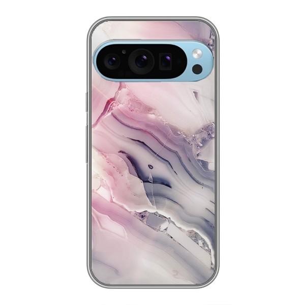Мраморний чехол на Google Pixel 9 Pro (VPrint) – Пурпурний Мрамор