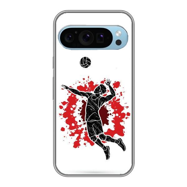 Чехлы с принтом Спортивная тематика для Google Pixel 9 – Волейболист