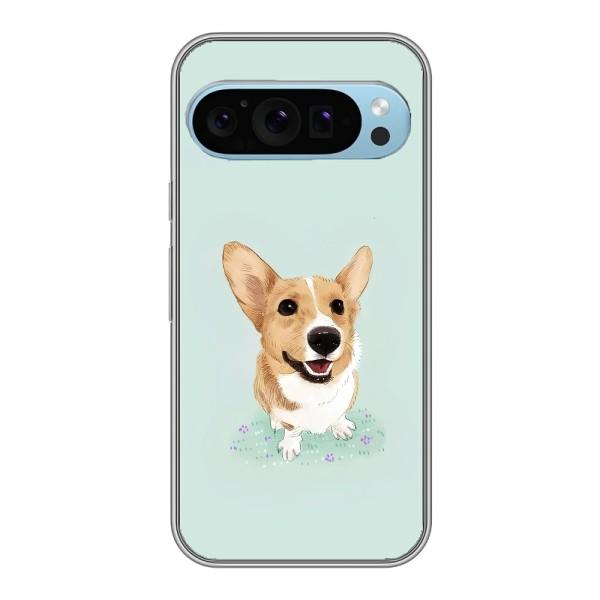 Чехлы с собаками для Google Pixel 9 (VPrint) – Корги