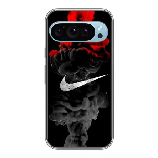 Чехол с логотипом Найк на Google Pixel 9 – Найк на черном