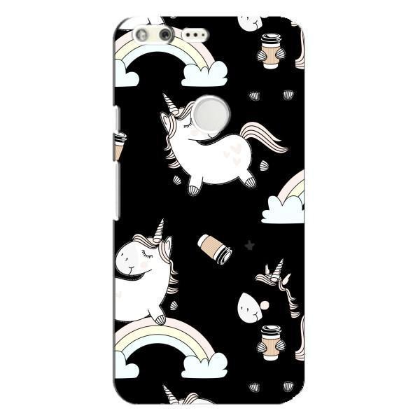Чехол Unicorn на Google Pixel XL – Единорог с кофе