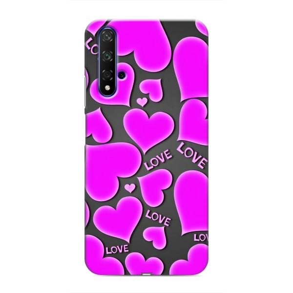 Чехлы для любимой на Хуавей Хонор 20 (VPrint) – Pink hearts