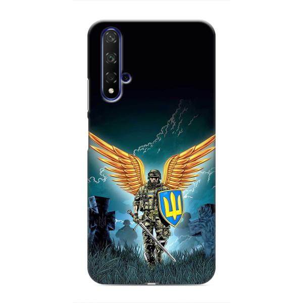 Чехлы с картинкой ЗСУ для Huawei Honor 20 (AlphaPrint) – Солдат ЗСУ