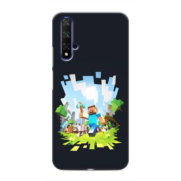 Чехол Майнкрафт на Huawei Honor 20 (AlphaPrint) Minecraft – персонажи Minecraft