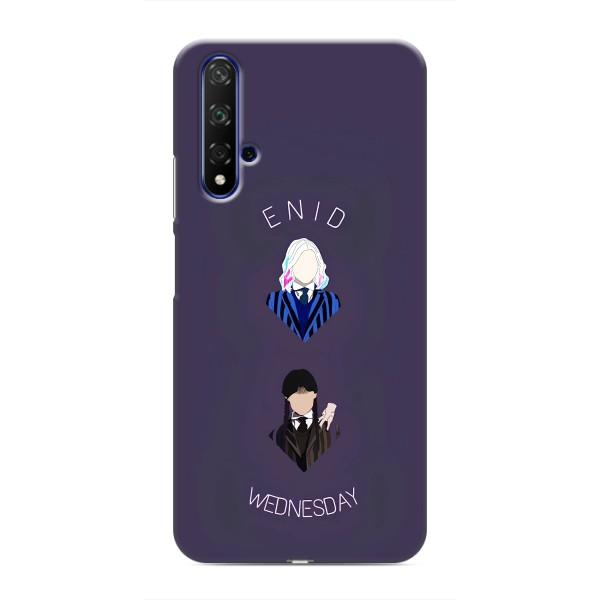 Чехлы Венсдей на Huawei Honor 20 Уэнсдей (AlphaPrint) – Уэнздей и подруга