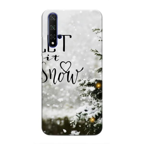 Новорічні, Святкові Чохли для Huawei Honor 20 - 2024 год – Let it snow