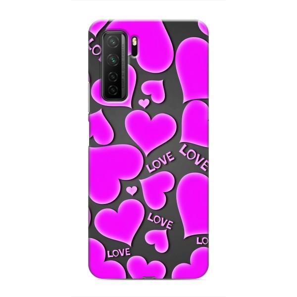 Чехлы для любимой на Хуавей Хонор 30с (VPrint) – Pink hearts