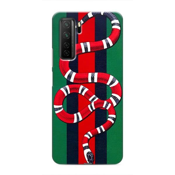 Чехлы ГУЧЧИ для Хуавей Хонор 30с (AlphaPrint) – Gucci змия