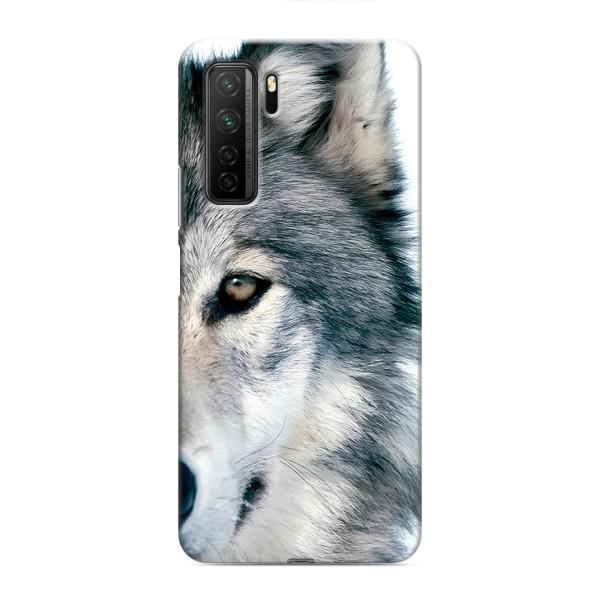 Чехлы с картинками животных Honor 30s – Волк