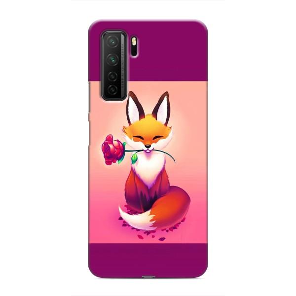 Чехлы с картинкой Лисички для Honor 30s (VPrint) – Лисичка с розочкой