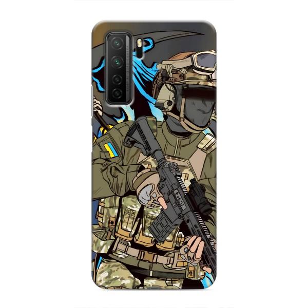 Чехлы с картинкой ЗСУ для Honor 30s (AlphaPrint) – Воин ВСУ