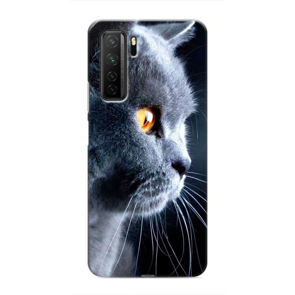Чехлы с Котиками для Honor 30s (VPrint) – Серый Кот