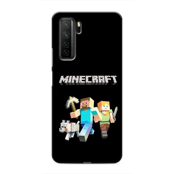Чехол Майнкрафт на Honor 30s (AlphaPrint) Minecraft – герои Minecraft