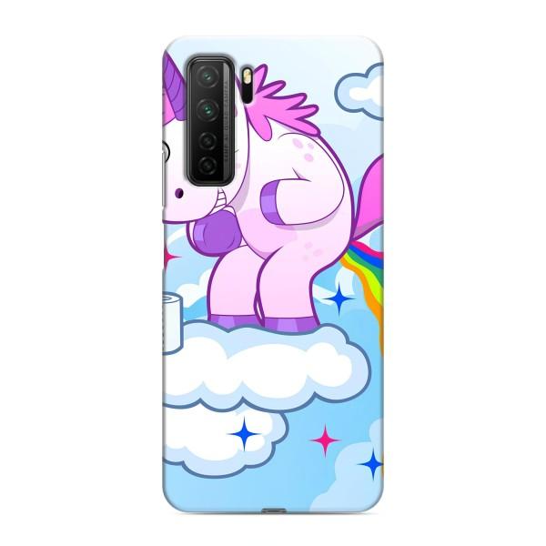 Чехол Unicorn на Honor 30s – Радуга единорожка