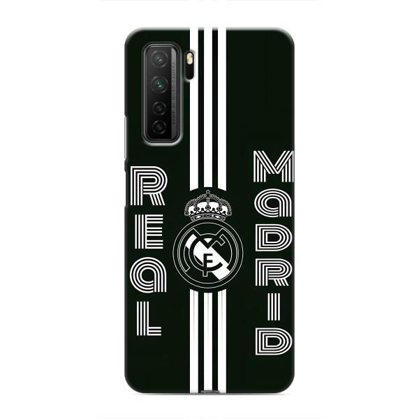 ФК Реал Мадрид чехлы для Honor 30s (AlphaPrint) – черно белый Реал