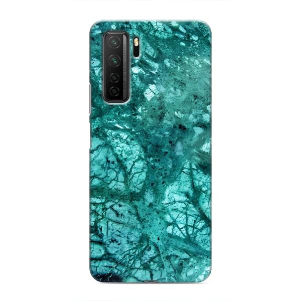 Мраморный чехол на Honor 30s (VPrint) – Зеленый мрамор