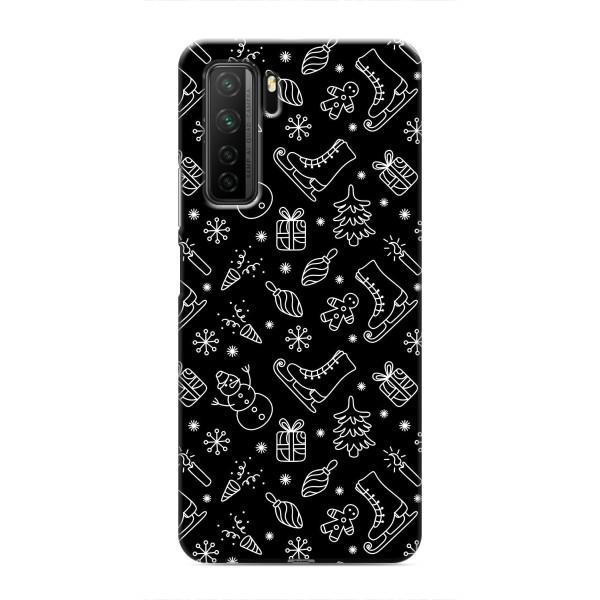 Новогодние, Праздничные Чехлы для Honor 30s - 2024 год – Новогодний фон