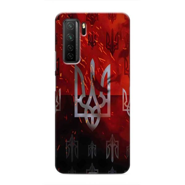 Украинские Чехлы для Honor 30s с картинкой УПА (AlphaPrint) – ГЕРБ УПА
