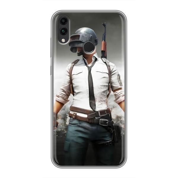 Силиконовый чехол с картинкой "Герой Pubg" на Huawei Honor 8C – Пабг