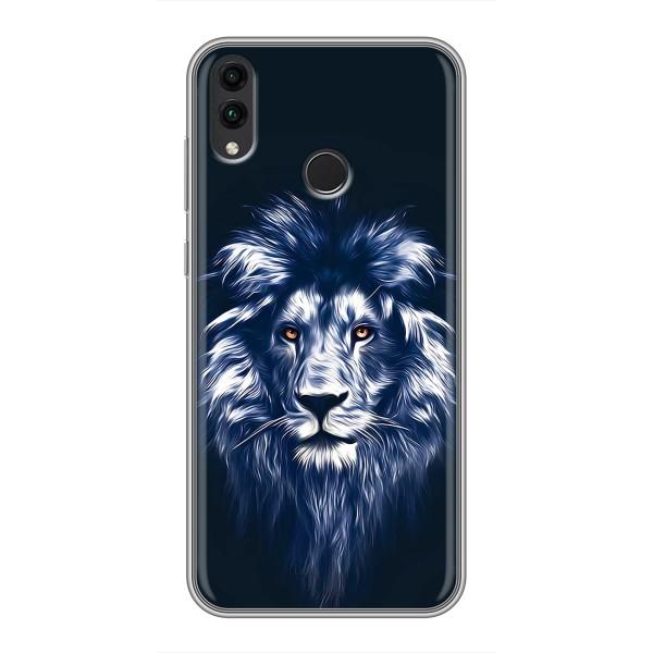 Чохол з картинкою ЛЕВ для Huawei Honor 8C (VPrint) – Синій Лев