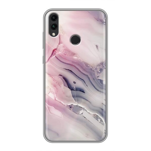 Мраморный чехол на Huawei Honor 8C (VPrint) – Пурпурный Мрамор