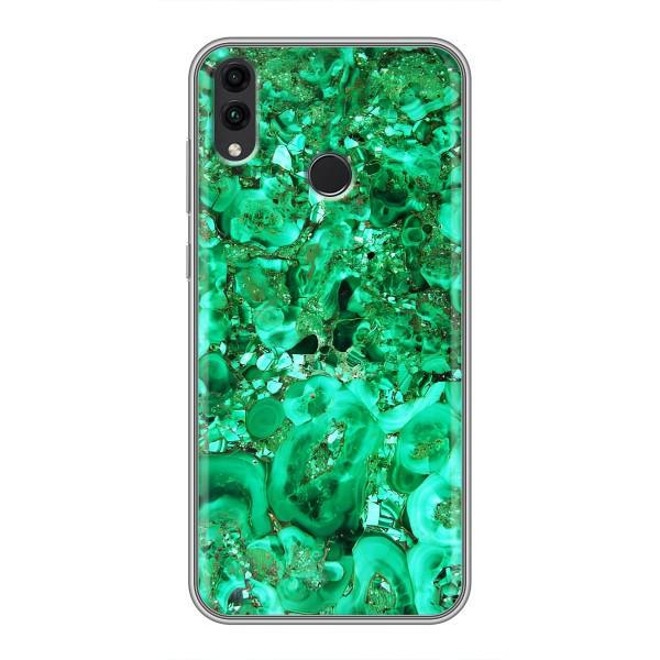 Мраморный чехол на Huawei Honor 8C (VPrint) – Салатный Мрамор