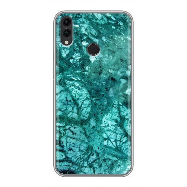 Мраморный чехол на Huawei Honor 8C (VPrint) – Зеленый мрамор