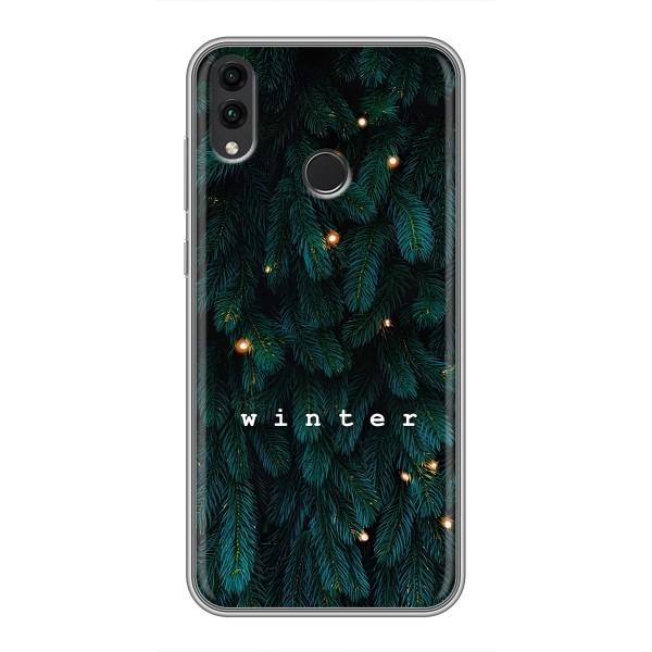 Новогодние, Праздничные Чехлы для Huawei Honor 8C - 2024 год – Winter